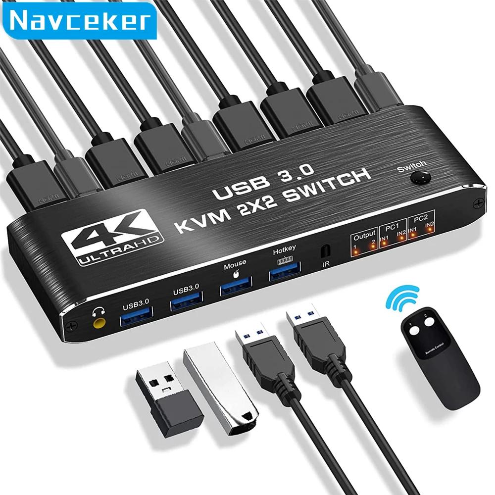 HDMI kvm ġ, 4K 60Hz  , KVM HDMI Ȯ ÷, USB KVM ó, 2  2 ƿ, ǻ 2 ,  2  
